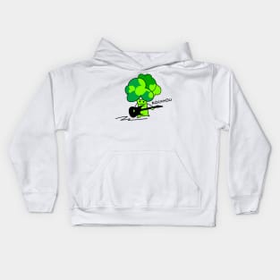 Funny broccoli rocks Kids Hoodie